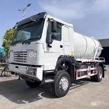 Sinotruk Howo 4x4 10 cbm 4WD Abwasserabfall Vakuumwassersaugwagen